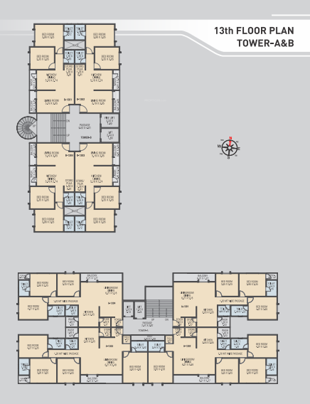  park platinum Block B Cluster Plan for 13th Floor