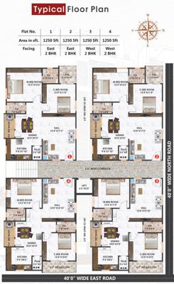  bala-anurag-residency Bala Anurag Residency Cluster Plan from 1st to 5th Floor