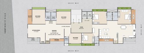  raghav-residency Raghav Residency Cluster Plan from 1st to 7th Floor