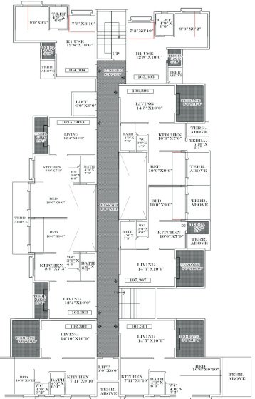  mrudula residency A Building Cluster Plan