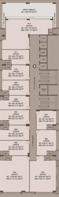  aspire ii Block B Cluster Plan For 9th Floor