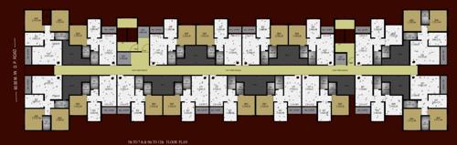  tower Antalica Tower Cluster Plan From 5th To 7th &9th To 12th Floor Plan