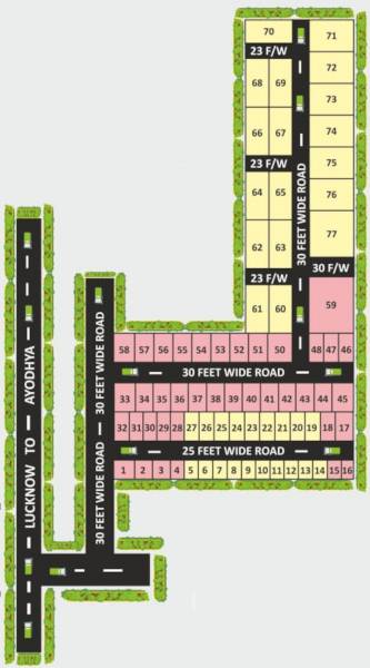 Layout Plan purvanchal-greens Layout Plan