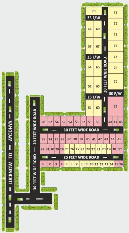 purvanchal greens Layout Plan