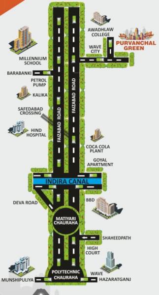 Location Plan purvanchal-greens Location Plan