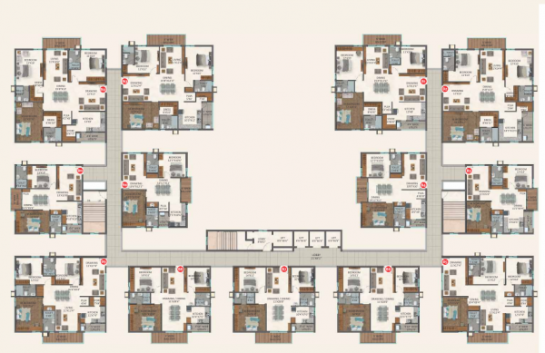  mihira Block B Cluster Plan For Typical Floor Plan