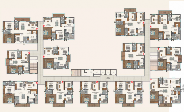  mihira Block C Cluster Plan For Typical Floor Plan