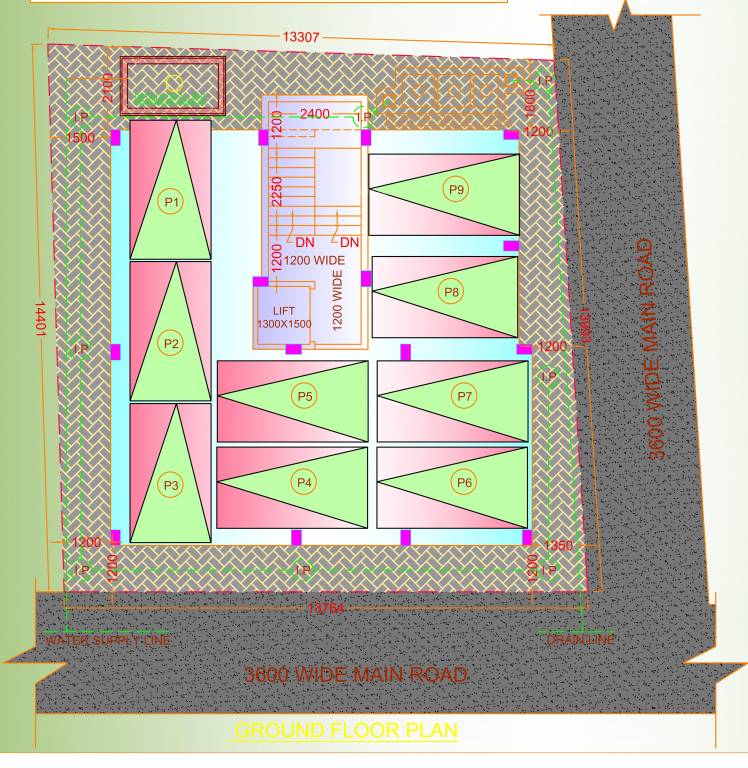 blue heights Blue Heights Cluster Plan for ground Floor