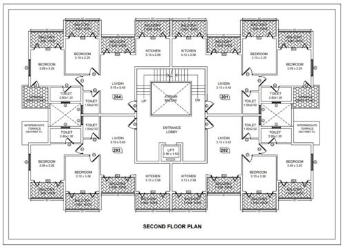  nature-height-residency Nature Height Residency Cluster Plan for 2nd Floor