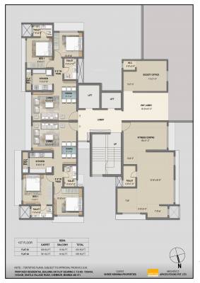  sangam Janaki Narayan Villa Cluster Plan for 1st Floor