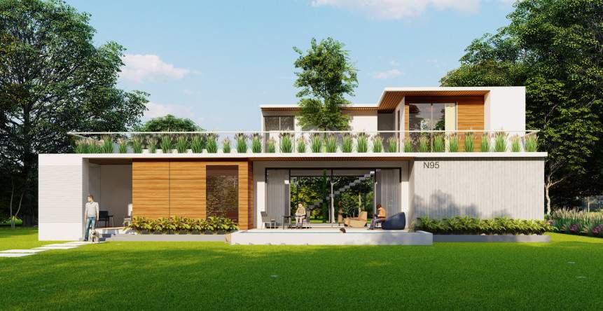  cluster woods kandawada hmda villas Elevation