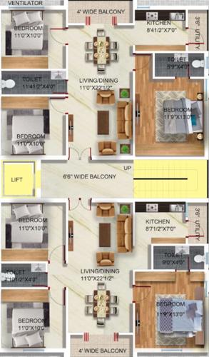  signature Signature Cluster Plan from 1st to 6th Floor