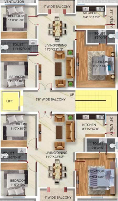  signature Signature Cluster Plan from 1st to 6th Floor