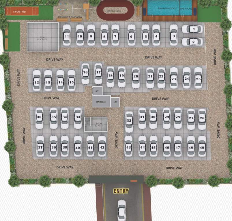  sri gayatri prime Sri Gayatri Prime Cluster Plan for ground Floor
