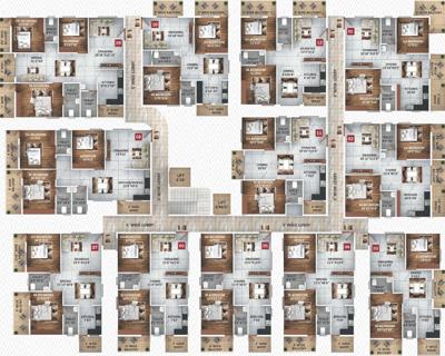  sri-gayatri-prime Sri Gayatri Prime Cluster Plan from 1st to 4th Floor