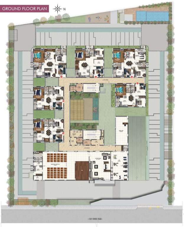  evolve E11 Ground Floor Evolve Cluster Plan