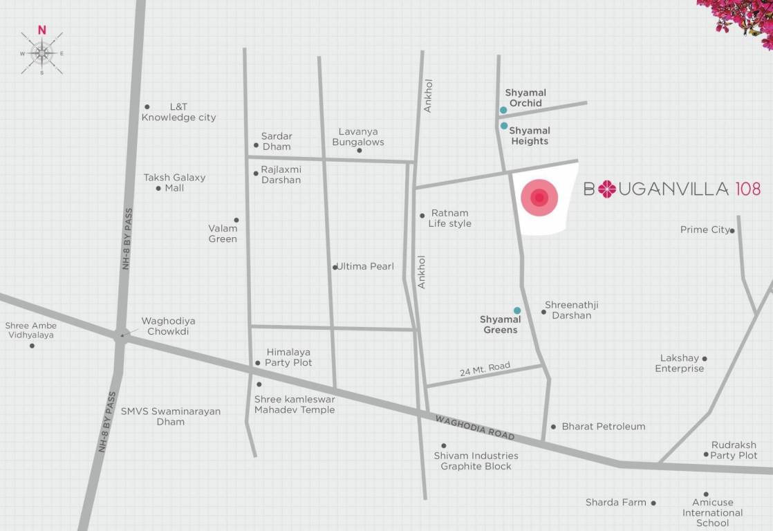 bouganvilla 108 Location Plan