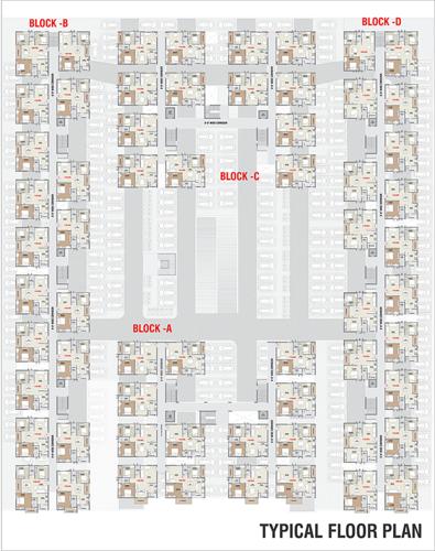  gmr-springfield-block-c-and-d Block C & D Cluster Plan from 1st to 6th Floor