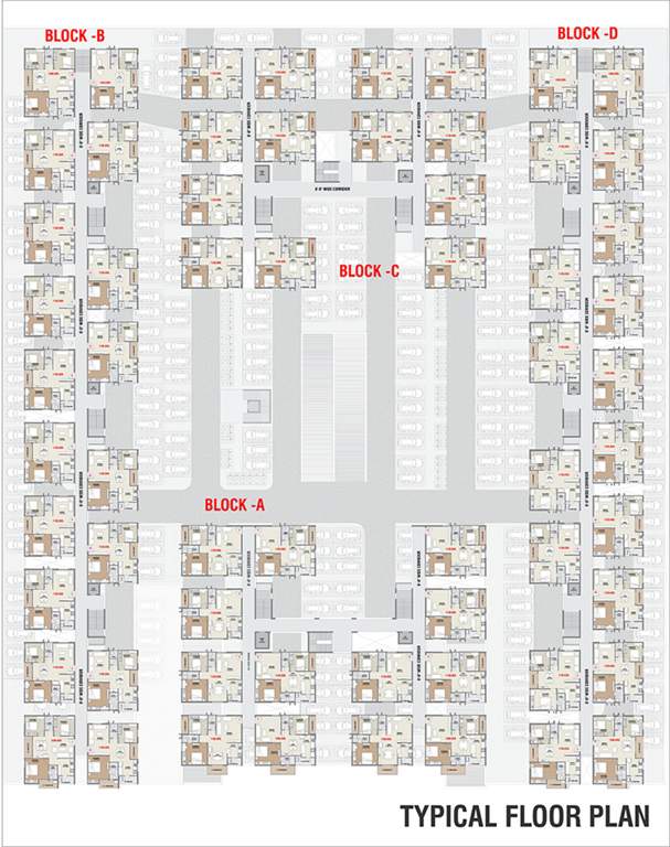  gmr springfield block c and d Block C & D Cluster Plan from 1st to 6th Floor