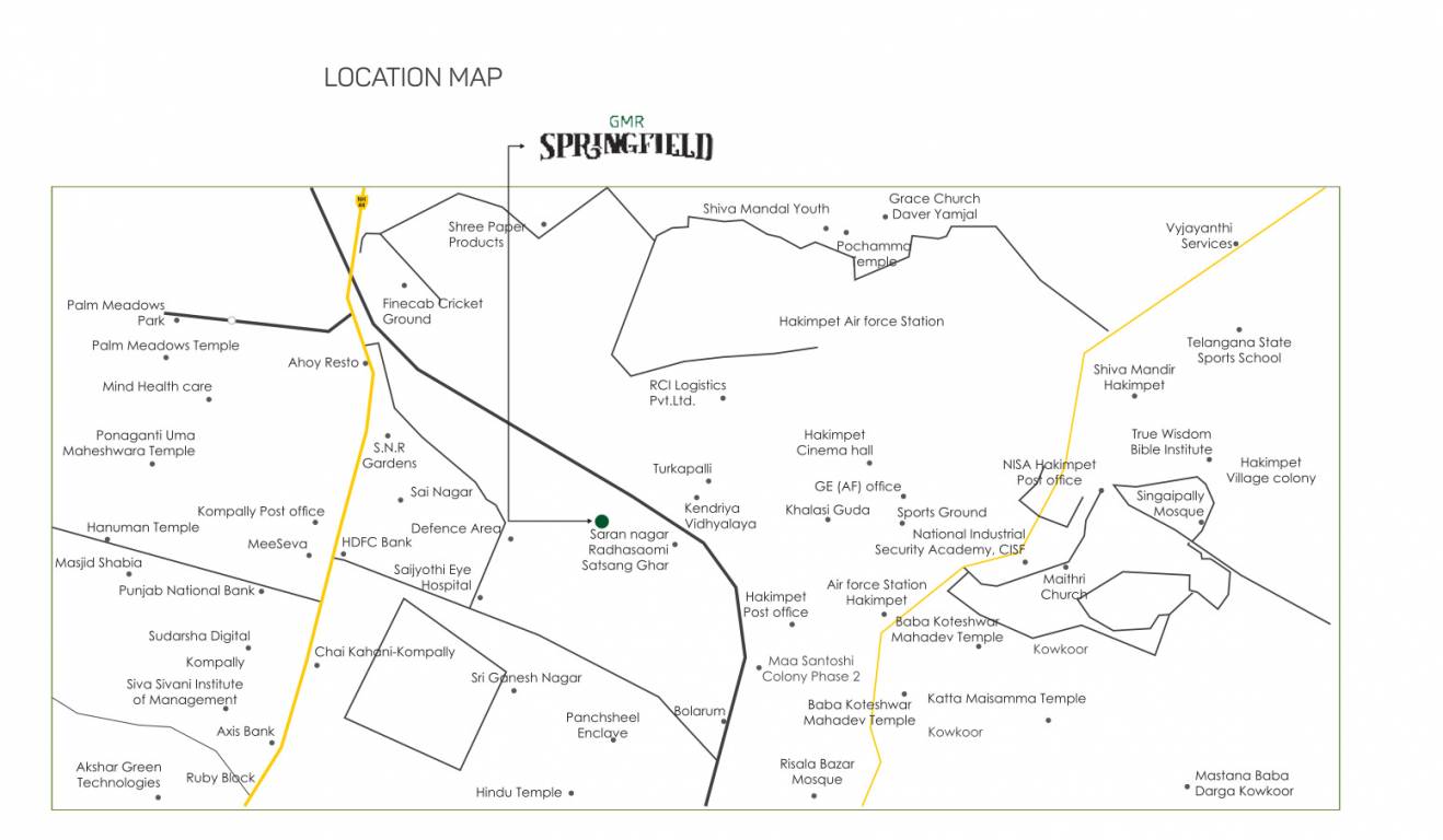  gmr springfield block c and d Location Plan