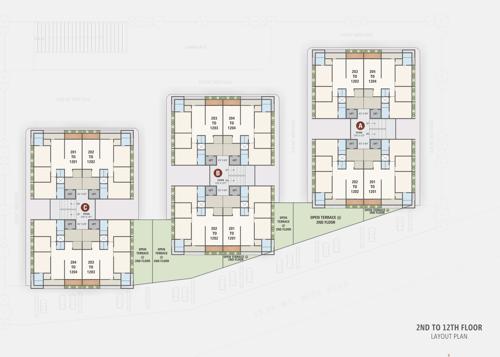  revanta-3 Block A,B,C Cluster Plan From 2nd To 12th Floor