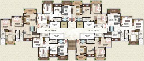 om-shree-shrushti Om Shree Shrushti Cluster Plan from 1st to 7th Floor