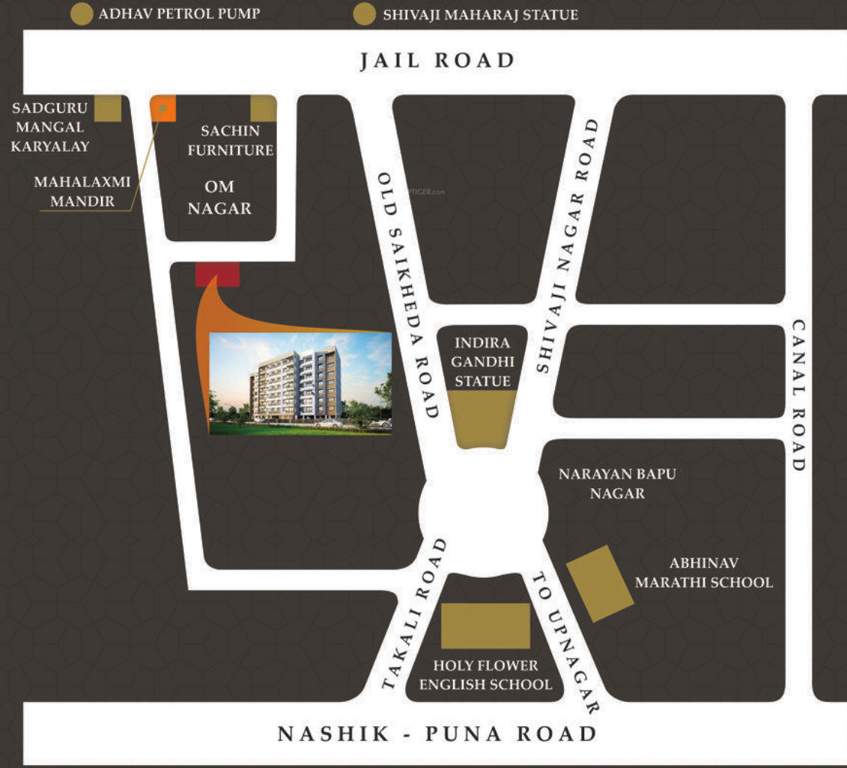  om shree shrushti Location Plan