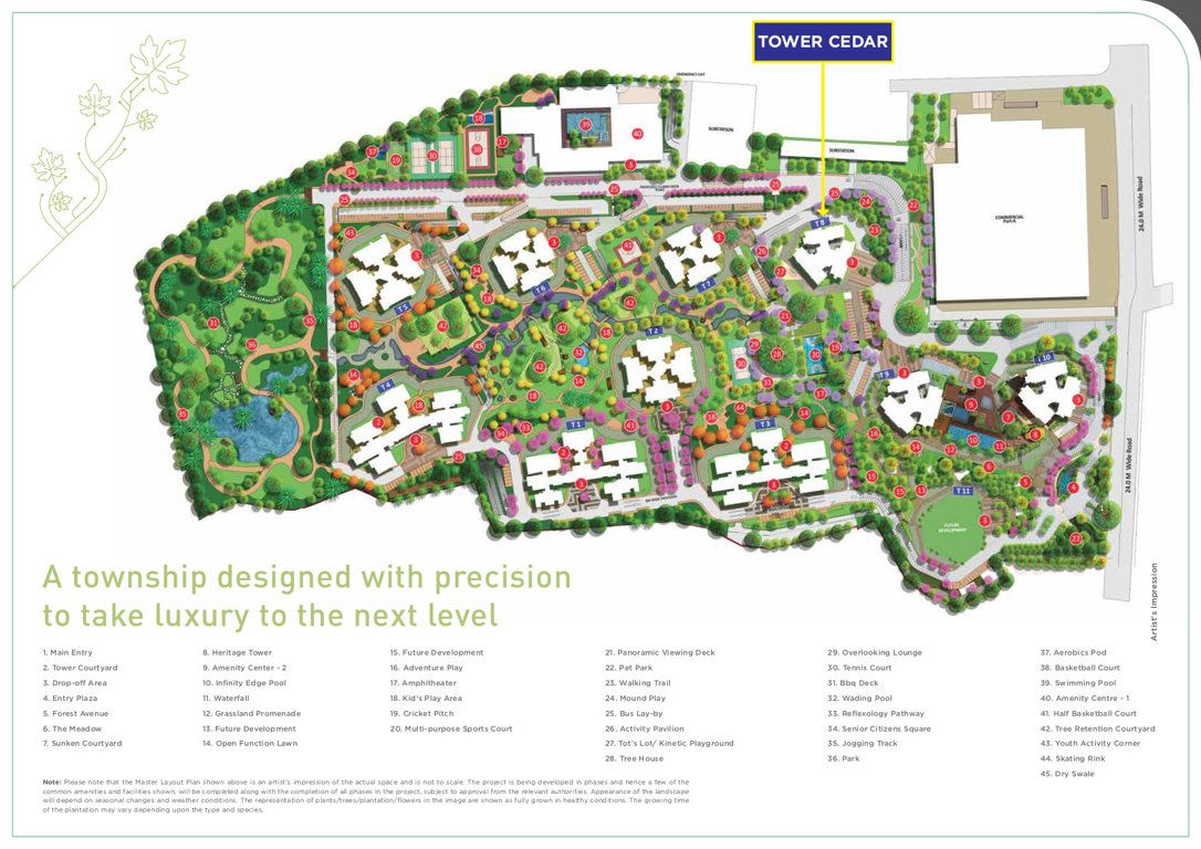 parkwest cedar tower 8 Layout Plan