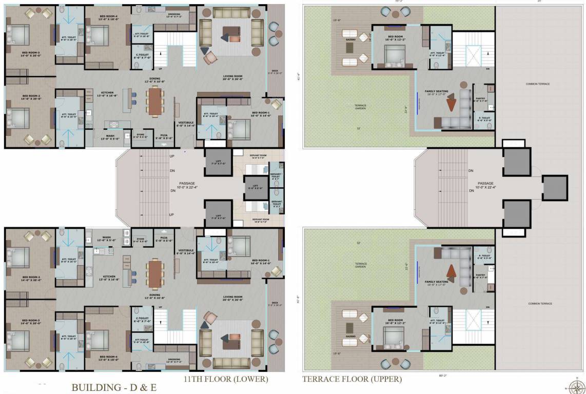 altezza C And D Cluster Plan For 11th Floor