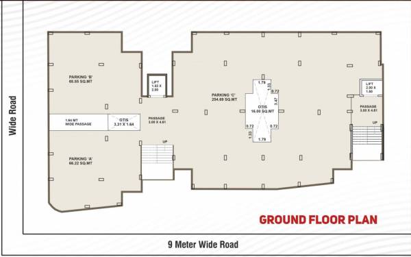  jalaram-heritage Block A & B Ground Floor Cluster Plan