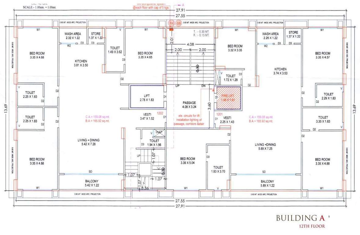  millionaires lifestyle Building A Cluster Plan for 12th Floor