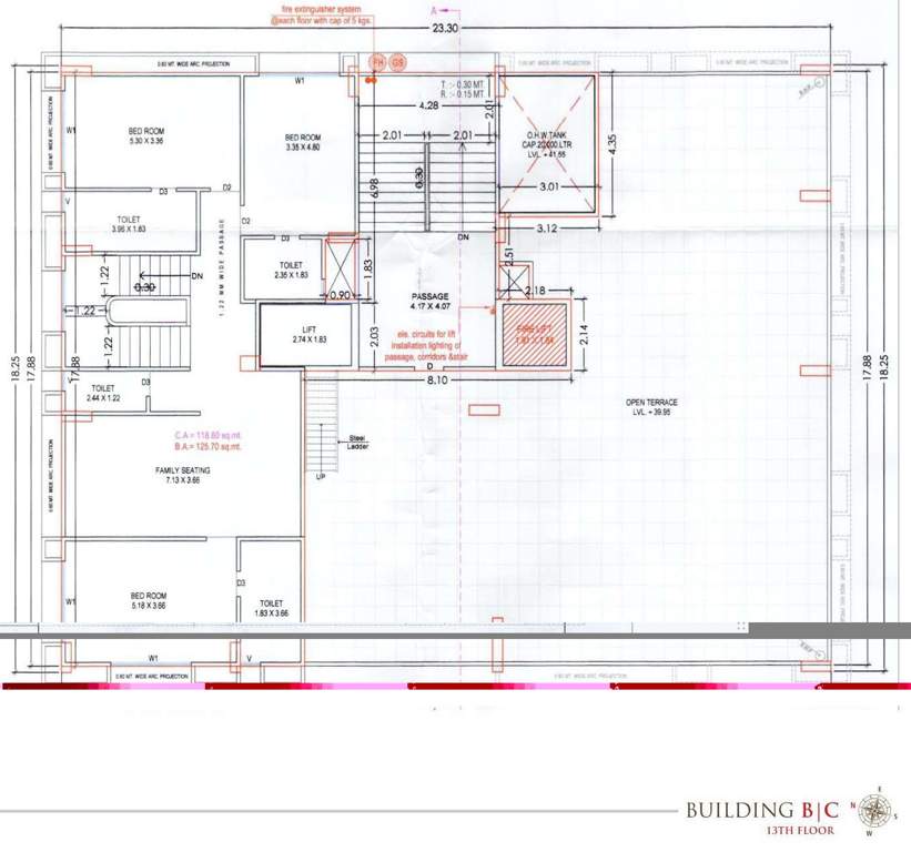  millionaires lifestyle Building B And Building C  Cluster Plan for 13th Floor