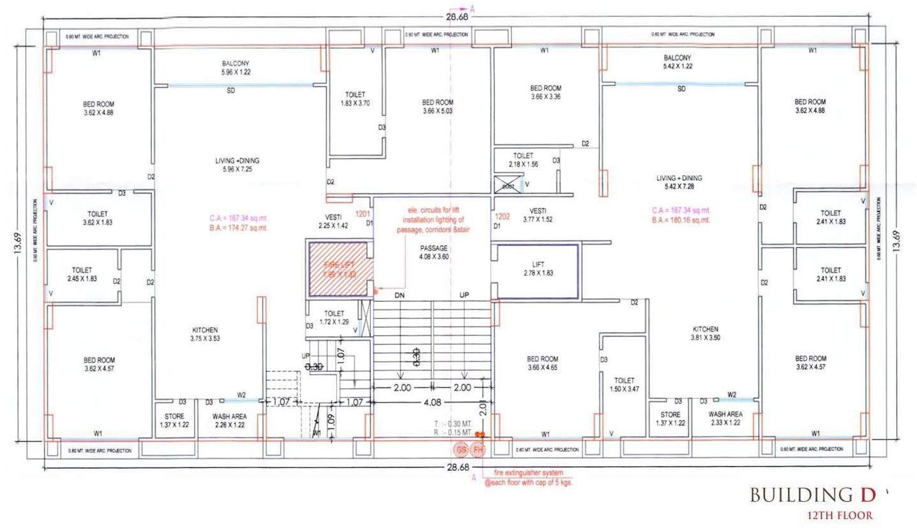  millionaires lifestyle Building D Cluster Plan for 12th Floor