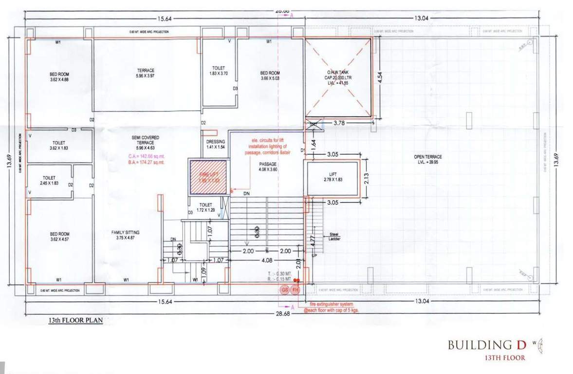  millionaires lifestyle Building D Cluster Plan for 13th Floor
