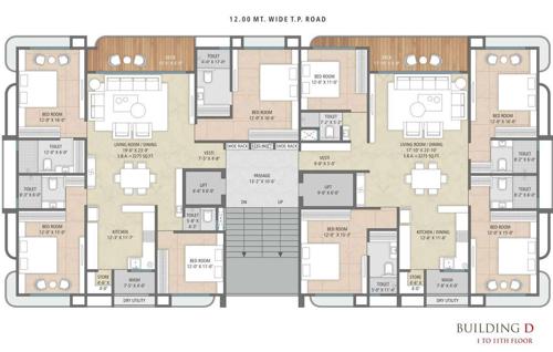 Building D Cluster Plan from 1st to 11th Floor millionaires-lifestyle Building D Cluster Plan from 1st to 11th Floor