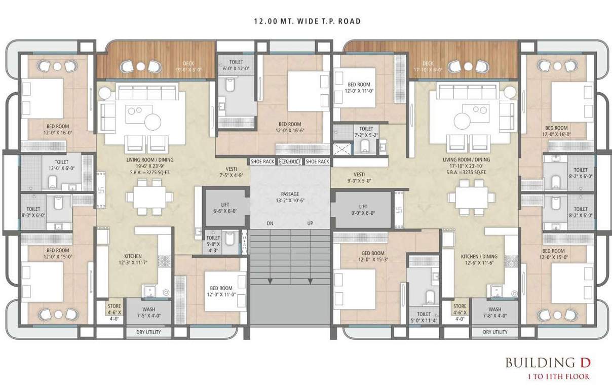  millionaires lifestyle Building D Cluster Plan from 1st to 11th Floor