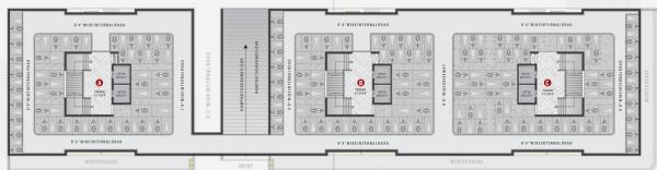  serenity-homes Block A, B & C Cluster Plan for 1st Floor