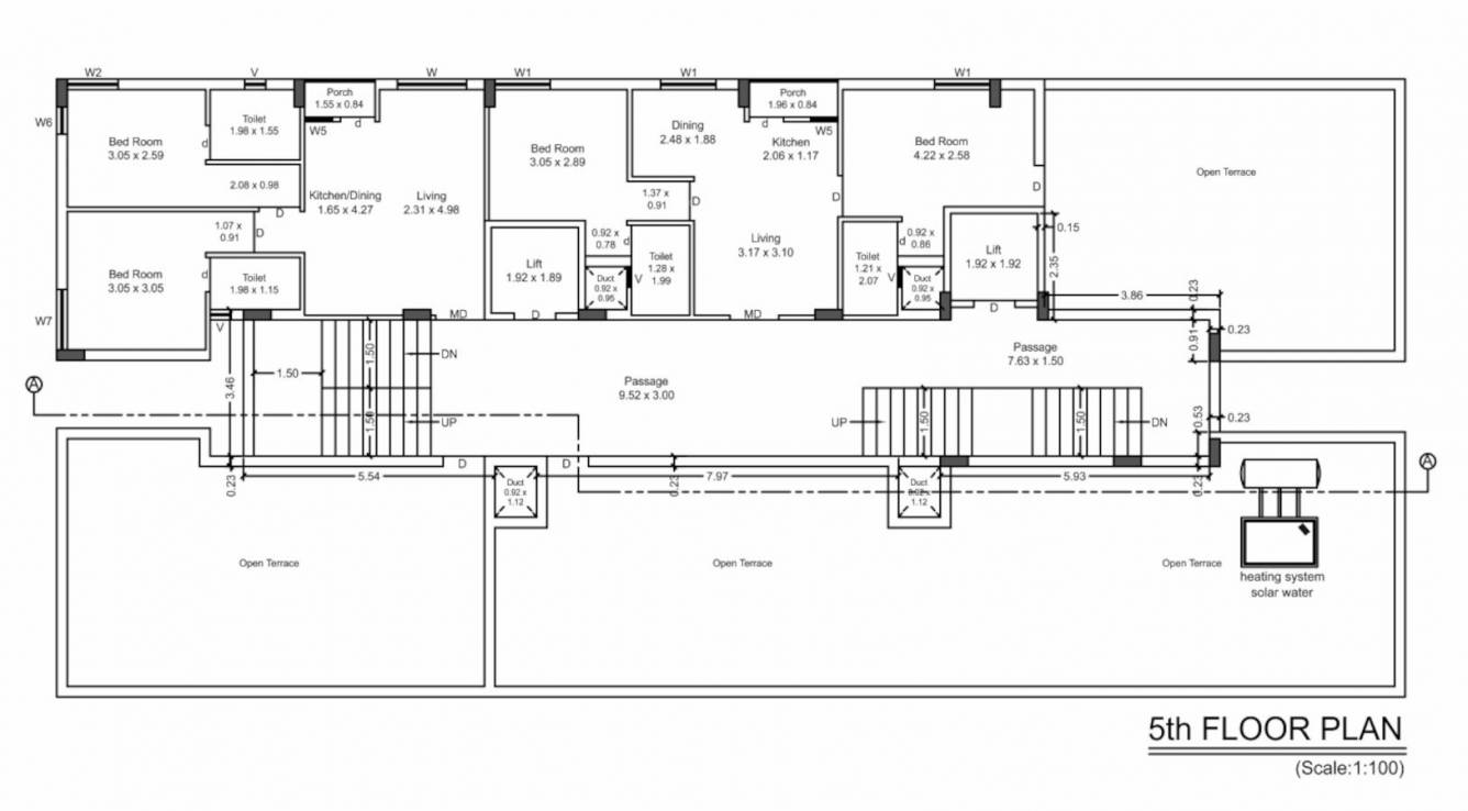  samay 2 Samay 2 Cluster Plan for 5th Floor