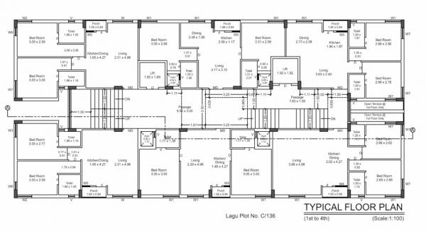  samay-2 Samay 2 Cluster Plan from 1st to 4th Floor