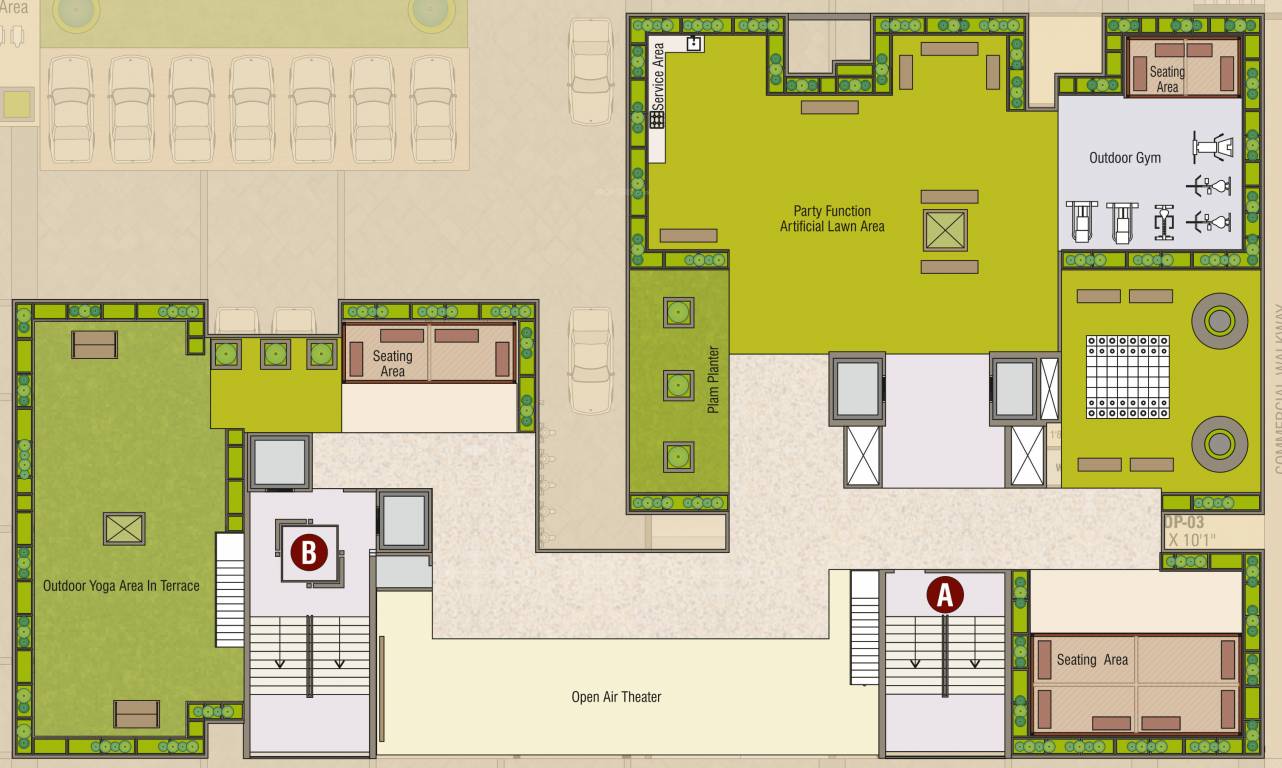  swagatam 99 A, B Terrace Cluster Plan