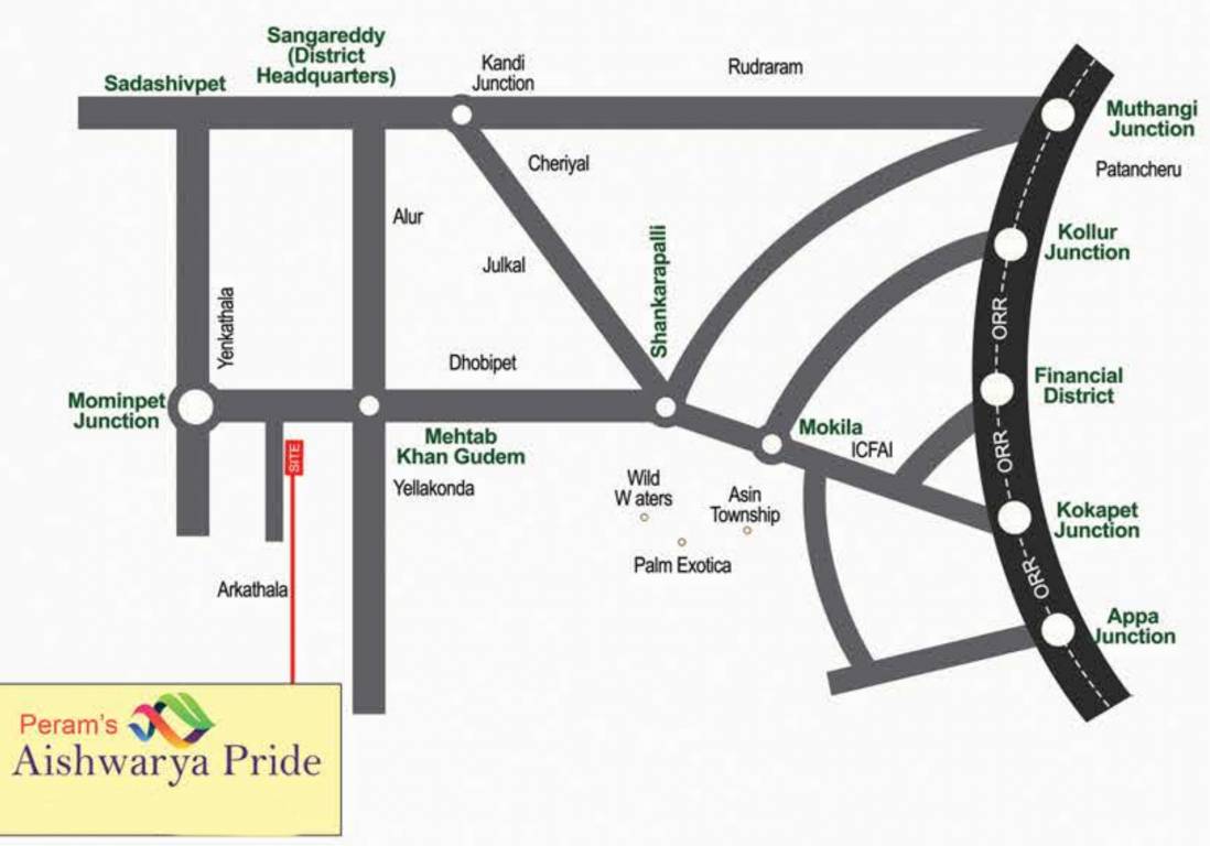  aishwarya pride Location Plan