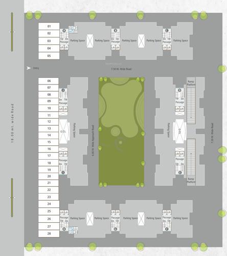  ratnam-greenfield Block A, B, C, D, E, F, G, H, I & J Ground Floor Cluster Plan
