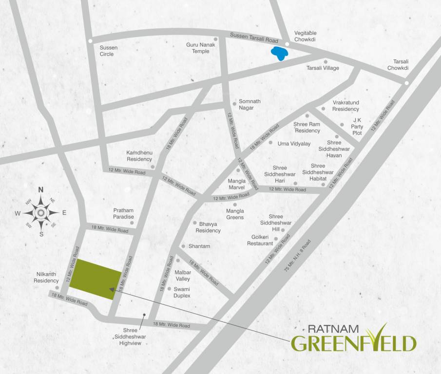  ratnam greenfield Location Plan
