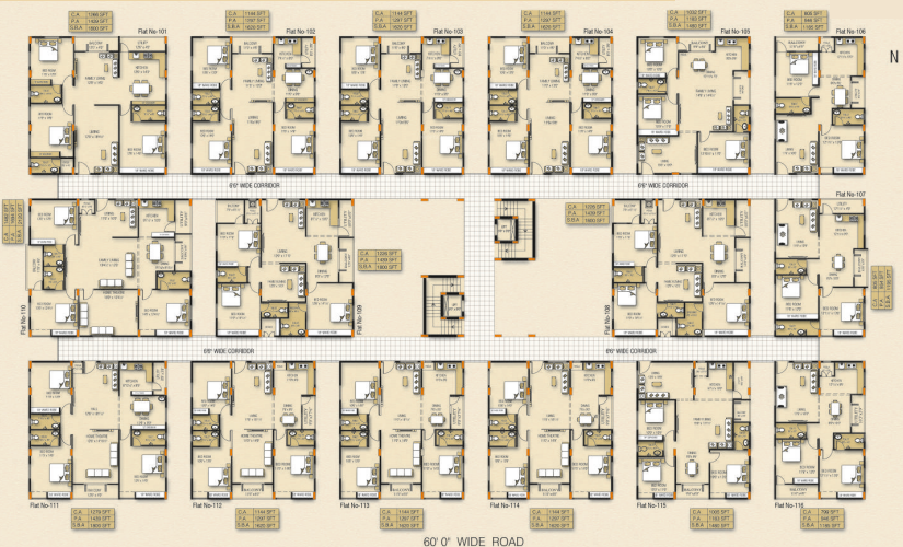 sardar nest Cluster Plan