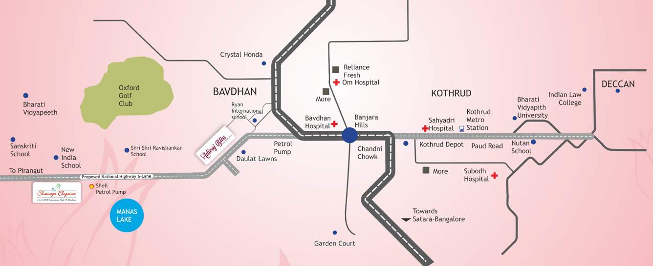  shanaya elegance Location Plan