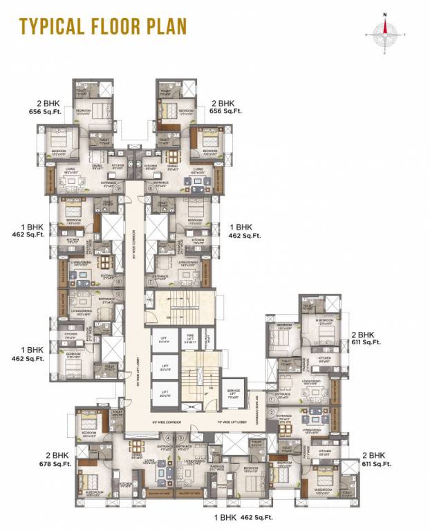  axis Axis Typical Cluster Plan