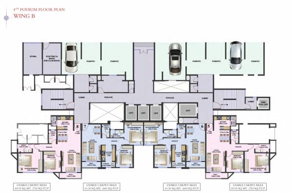  west-county-dosti-tulip Building 3 Cluster Plan