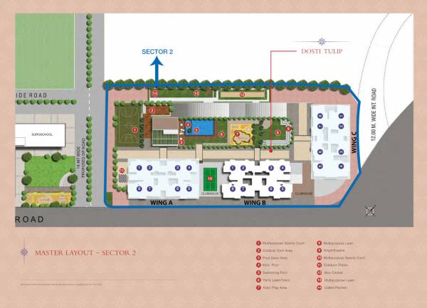  dosti-tulip-dosti-west-county Master Plan
