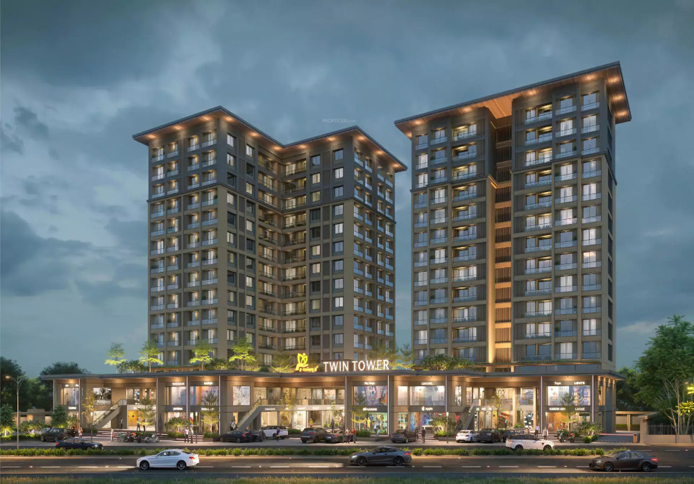 twin tower Elevation