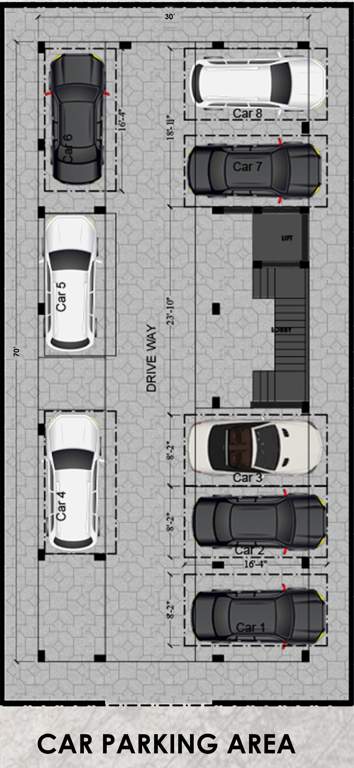 grand 2RV Grand Car Parking Cluster Plan